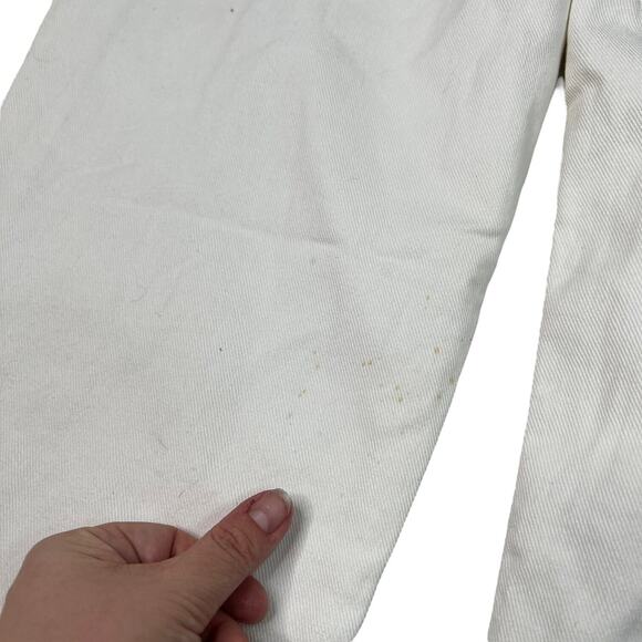 GUESS Vintage 80s High Waisted Tapered Leg Mom Jeans FLAW White Womens 31 - Picture 5 of 9